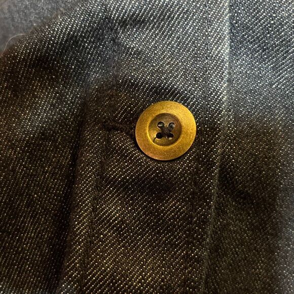 New York & Company Denim Front Button A-line Skirt New10 - Picture 6 of 7